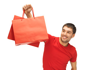 Image showing man with shopping bags