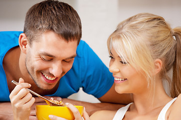 Image showing happy couple at home