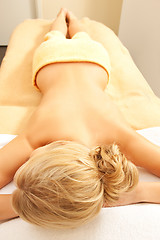 Image showing beautiful woman in spa salon