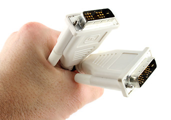 Image showing 19 Pin D Computer Cable held in the Hand 2