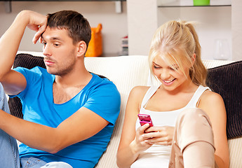 Image showing couple with cellphone