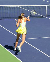 Image showing Woman playing tennis