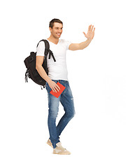 Image showing travelling student