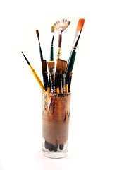 Image showing PaintBrushes on a white Background