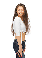 Image showing beautiful woman in casual clothes