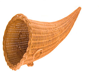 Image showing Wicker Cornucopia Basket