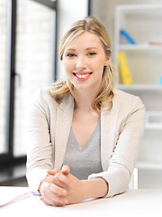 Image showing happy and smiling woman