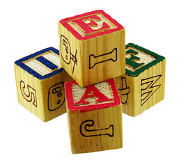 Image showing Wooden Blocks