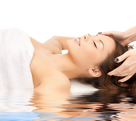 Image showing beautiful woman in spa