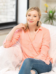 Image showing happy and smiling woman