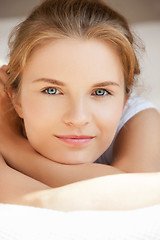 Image showing pensive teenage girl