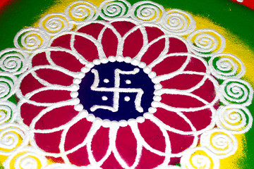Image showing The Colors Of Swastika