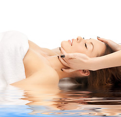 Image showing beautiful woman in spa