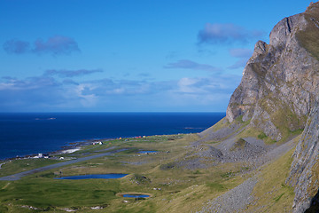 Image showing Norwegian coastal cliffs
