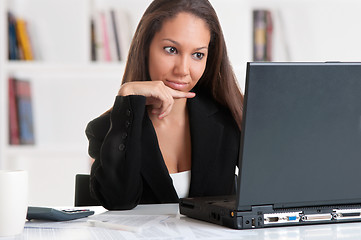 Image showing Businesswoman At Office Desk