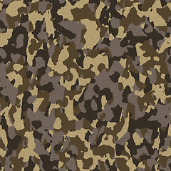 Image showing Brown Seamless Army Camouflage