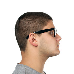 Image showing Young Man Side Profile