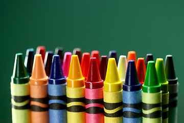 Image showing Colorful Back to School Crayons 