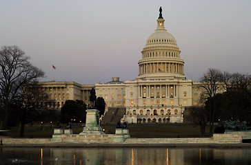 Image showing Capitol Hill at dusk