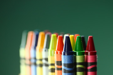 Image showing Colorful Back to School Crayons 