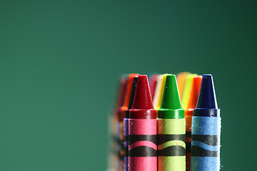 Image showing Colorful Back to School Crayons 