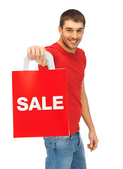 Image showing man with shopping bags