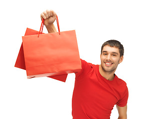 Image showing man with shopping bags