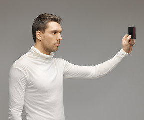 Image showing man with access card