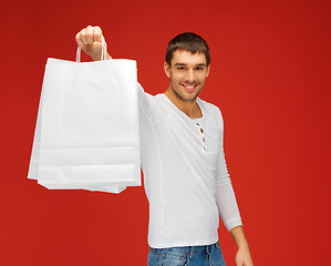 Image showing man with shopping bags