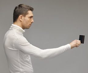 Image showing man with access card