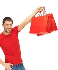 Image showing man with shopping bags