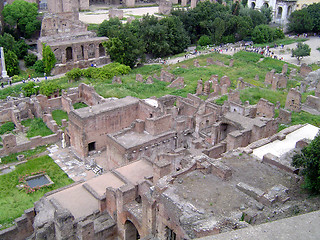 Image showing View of Ancient Roman - Fort/ Forum