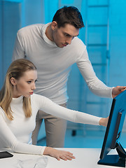 Image showing man and woman in laboratory