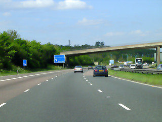 Image showing Artistic picture of a busy road