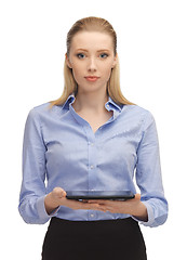 Image showing woman with tablet pc