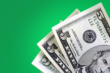 Image showing Money on Green Background