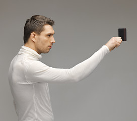 Image showing man with access card