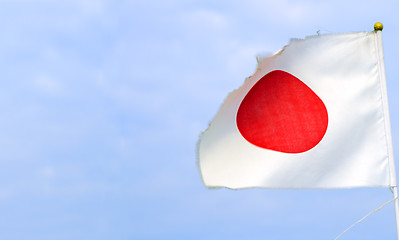 Image showing Old Japanese ship flag