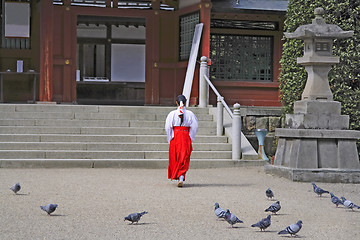 Image showing Girl at the temple