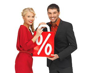 Image showing man and woman with shopping bag