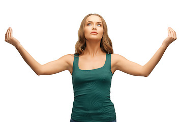 Image showing woman practicing yoga