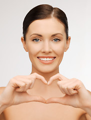 Image showing woman showing heart shape