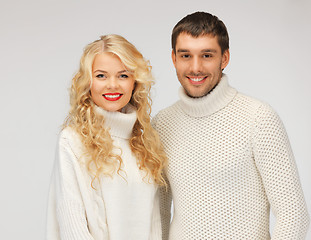 Image showing family couple in a sweaters