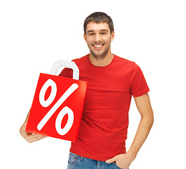 Image showing man with shopping bags