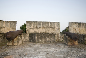 Image showing cannons at fortaleza