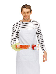 Image showing cooking man over white