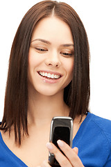 Image showing woman with cell phone