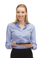 Image showing woman with tablet pc