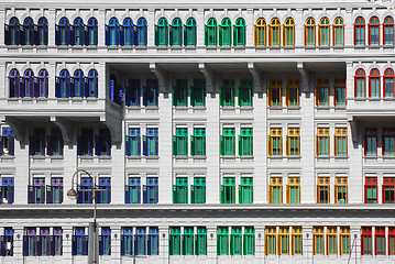 Image showing colorful windows