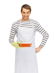 Image showing cooking man over white